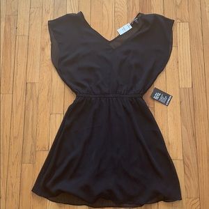 Express black cinched dress